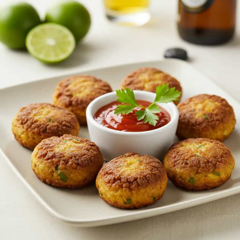 Foto deliciosa de Bolinho de Feijoada pronta para servir - Salgadinhos