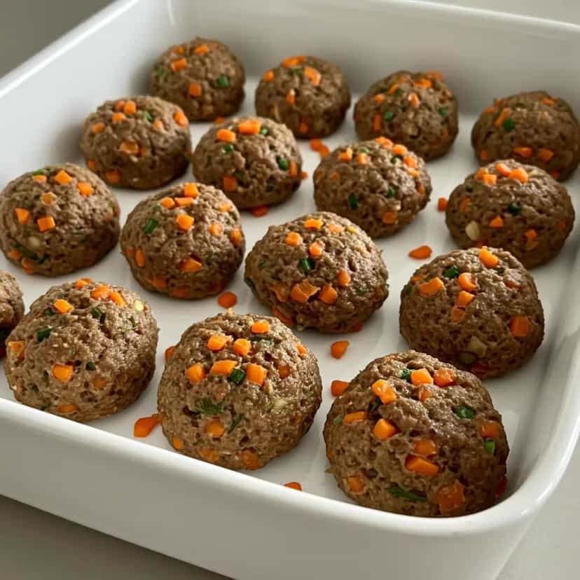 Foto deliciosa de Bolinhos de Carne Assados pronta para servir - Carnes & Frango