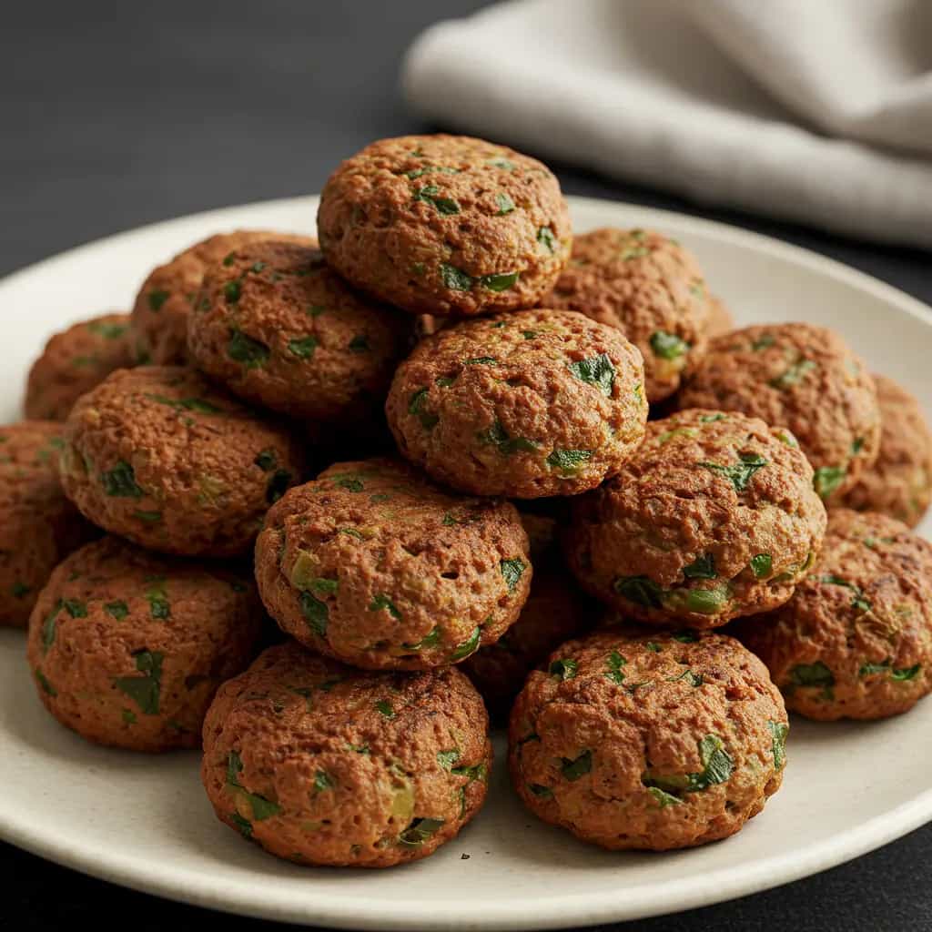 Bolinhos de Carne Moída com Escarola