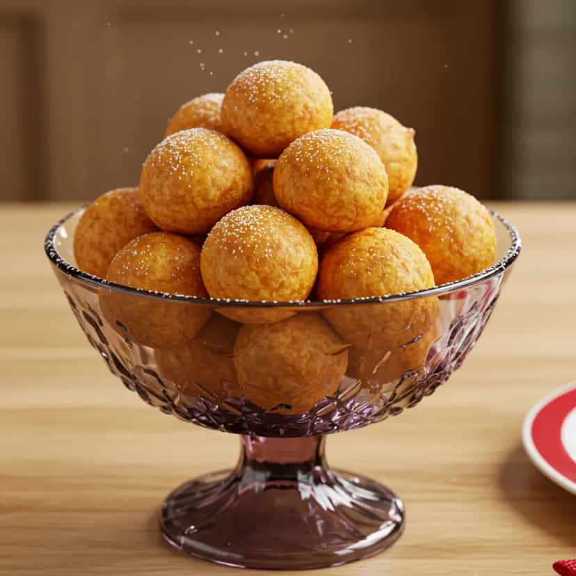 Foto deliciosa de Bolinhos de Chuva Deliciosos pronta para servir - Lanches de Padaria