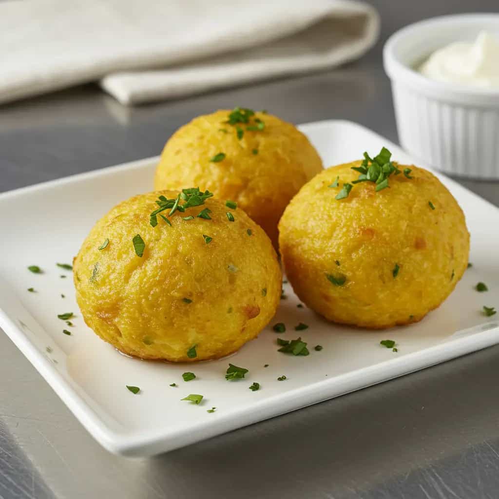 Bolinhos de Mandioca com Recheio de Carne