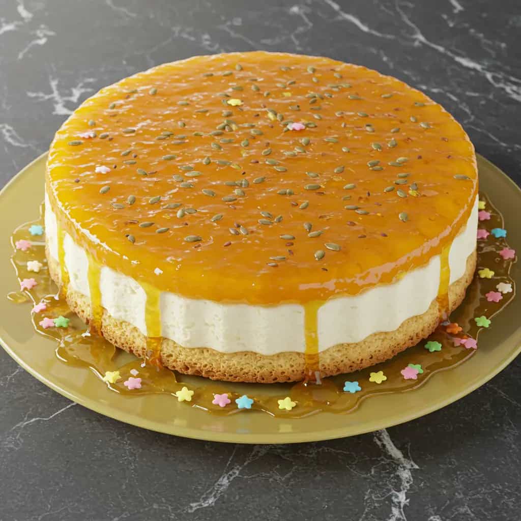 Bolo Chiffon de Maracujá com Mousse