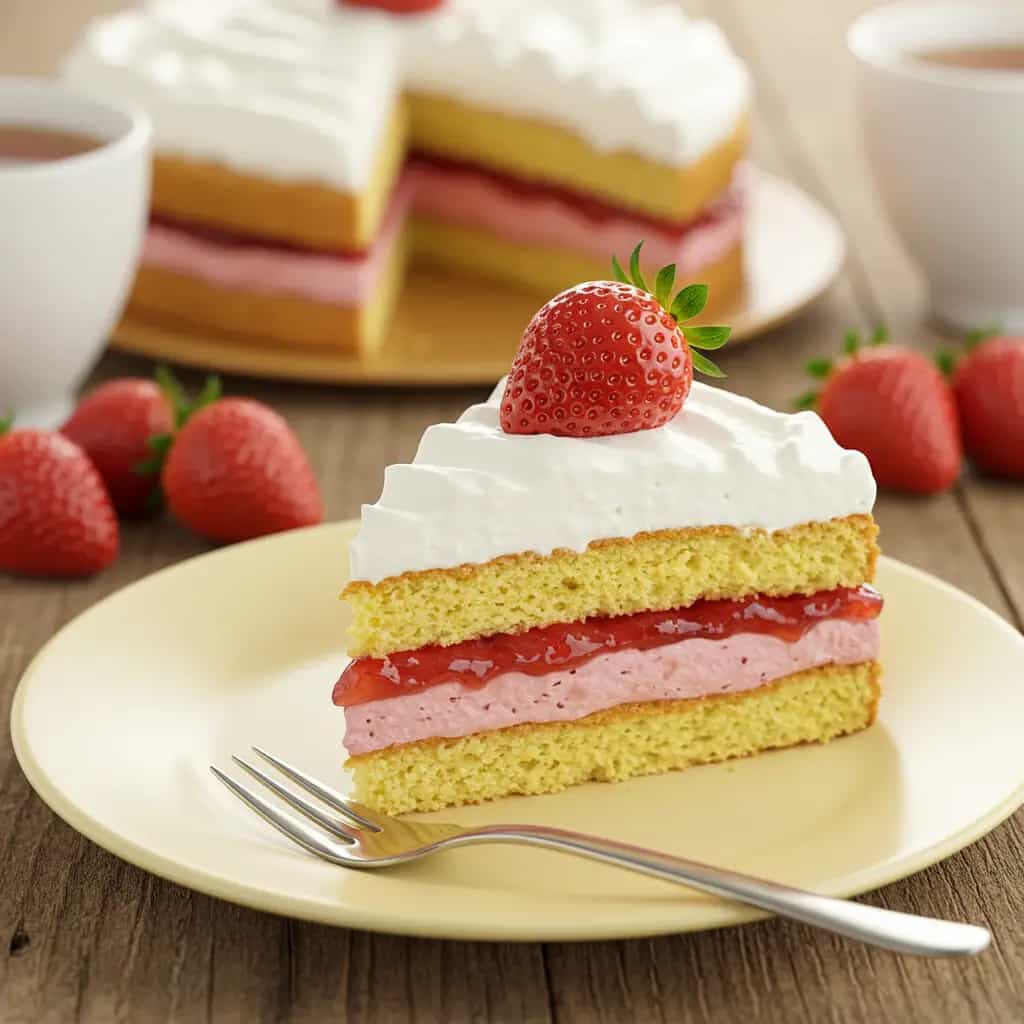 Bolo com Mousse de Morango: Receita Deliciosa