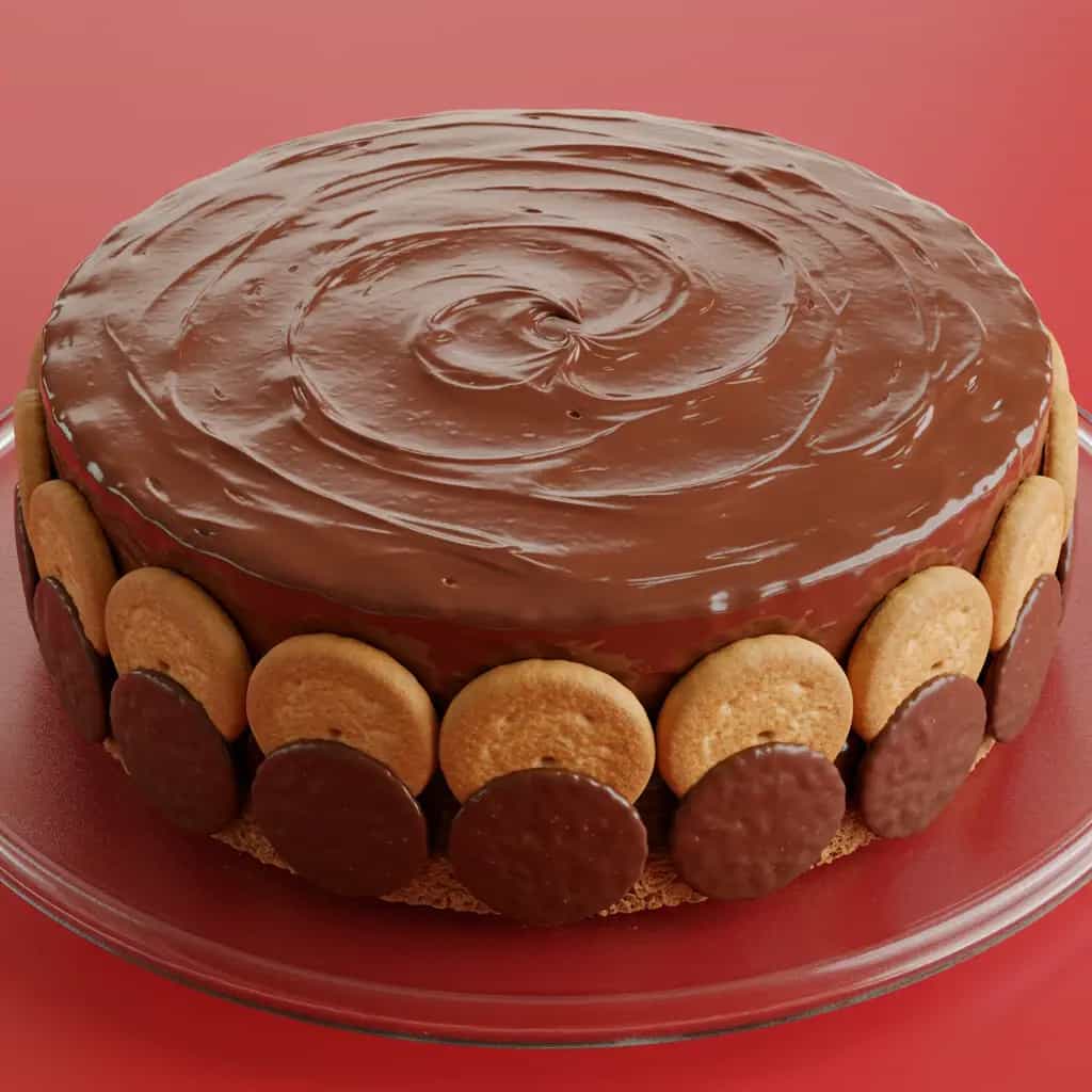 Bolo com Recheio de Chocolate Branco