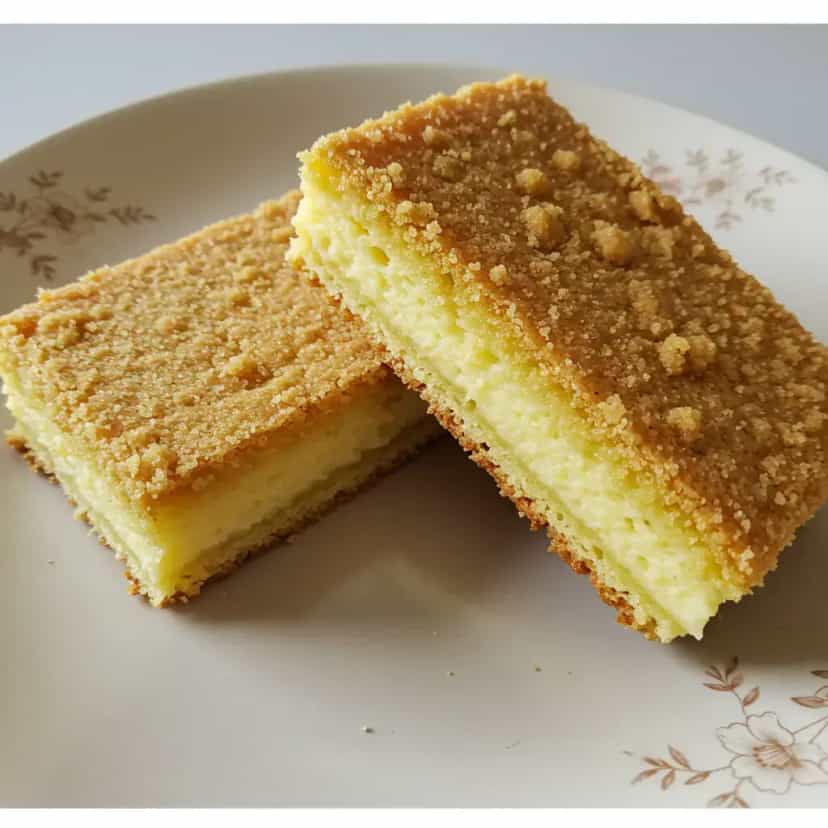 Foto deliciosa de Bolo Cremoso de Fubá com Coco e Queijo pronta para servir - Bolos & Cupcakes