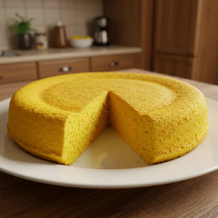 Foto deliciosa de Bolo cremoso de fubá pronta para servir - Outras Receitas
