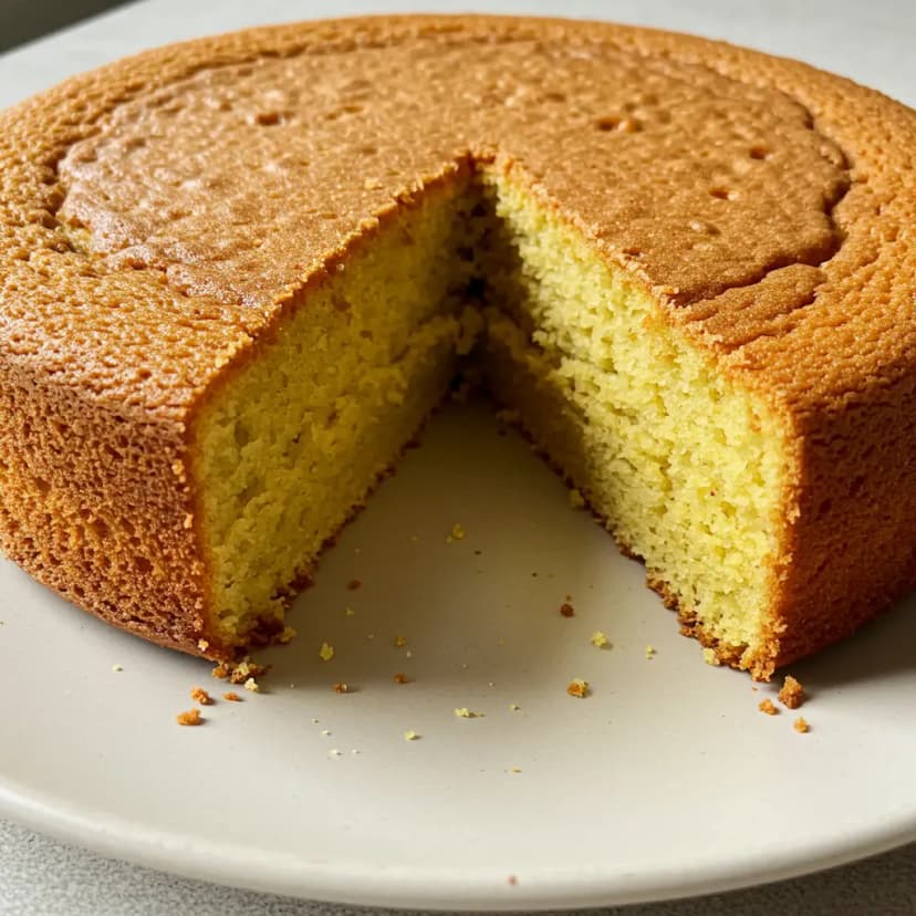 Bolo Cremoso de Milharina