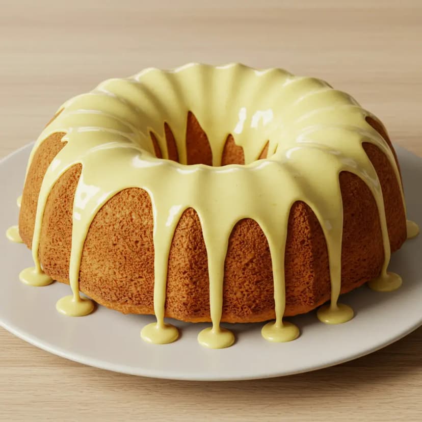 Bolo de Abacaxi com Cobertura de Chocolate Branco