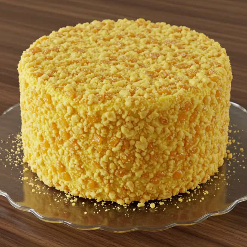 Foto deliciosa de Bolo de Abacaxi com Recheio de Coco pronta para servir - Bolos & Cupcakes