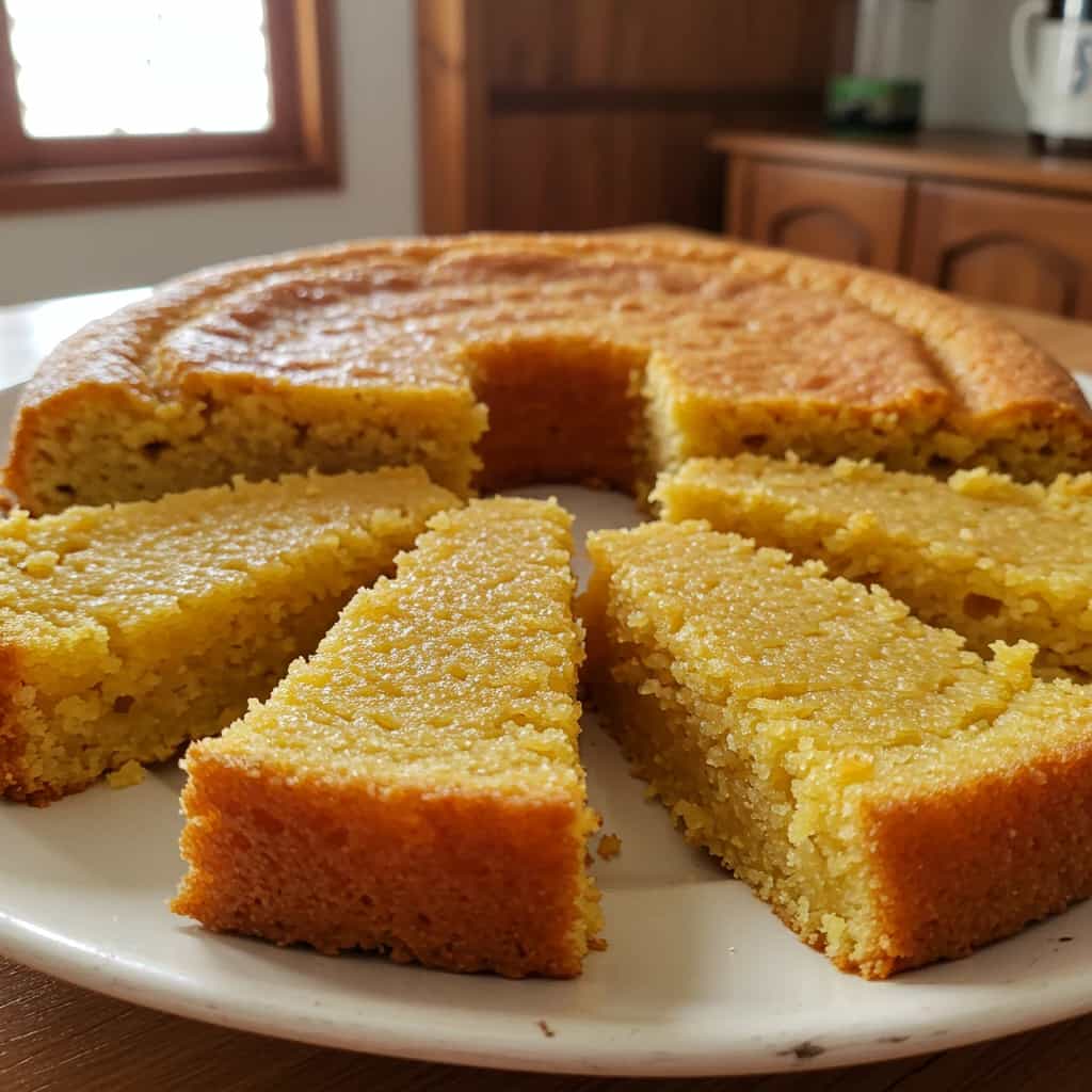 Bolo de aipim cremoso tradicional
