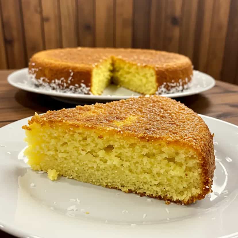 Foto deliciosa de Bolo de aipim (mandioca) pronta para servir - Outras Receitas