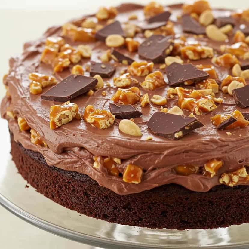 Foto deliciosa de Bolo de Amendoim com Chocolate Charge pronta para servir - Bolos & Cupcakes