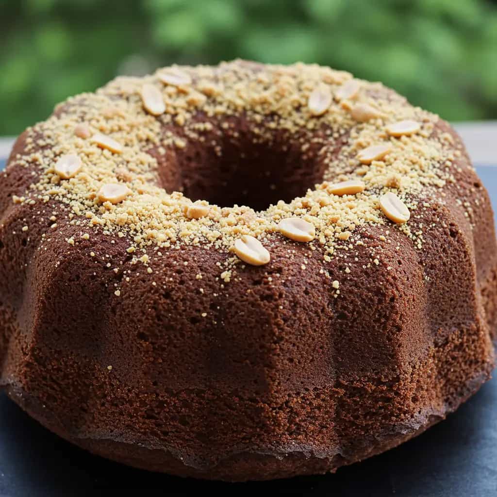 Bolo de Amendoim e Chocolate com Farinha de Arroz