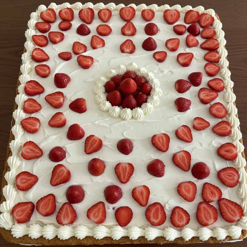 Bolo de aniversário de morango