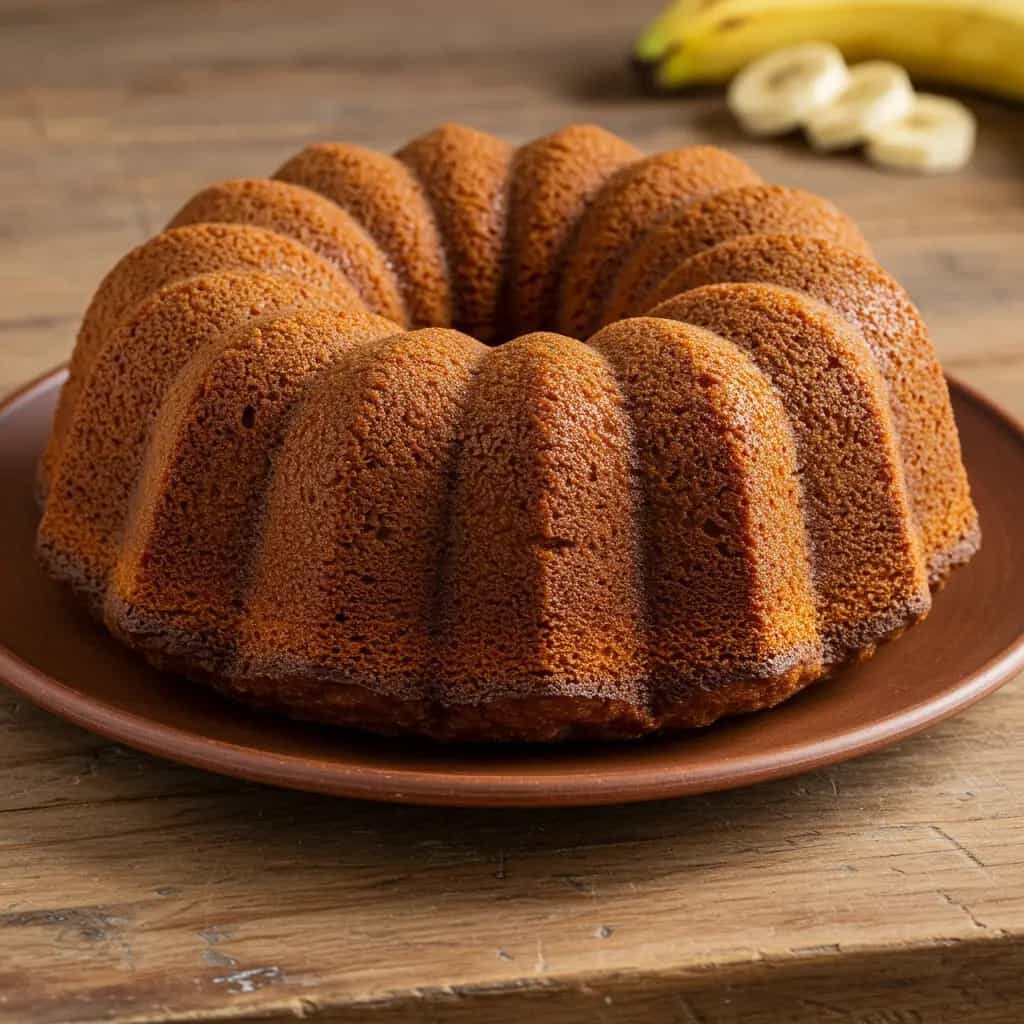 Bolo de Banana com Farinha de Rosca