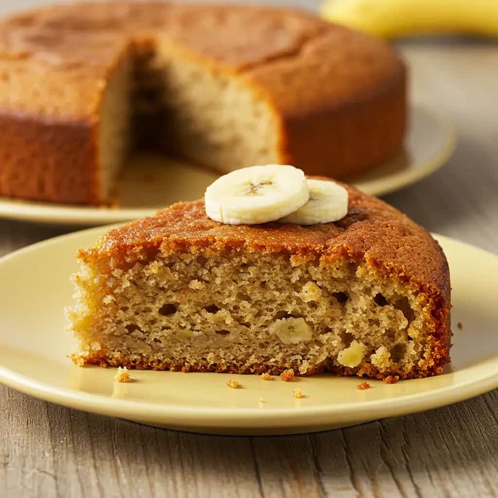Bolo de Banana com Farinha de Rosca e Canela