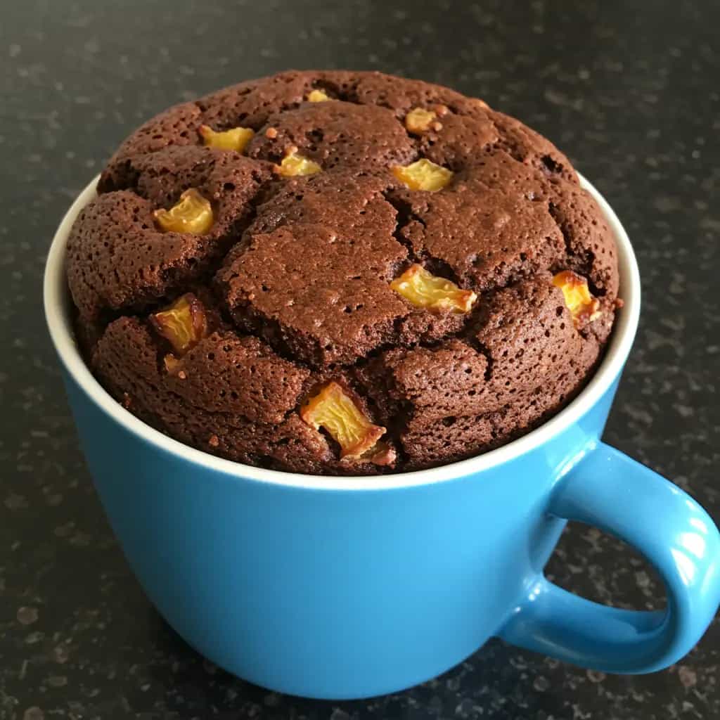 Bolo de Banana e Achocolatado no Microondas