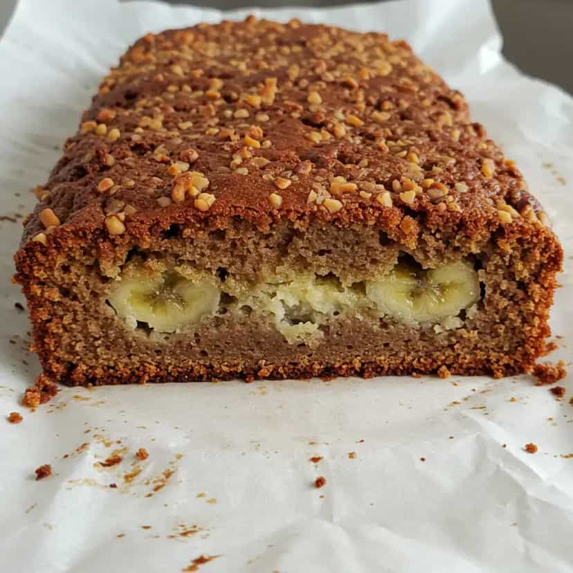 Foto deliciosa de Bolo de Banana Integral com Aveia pronta para servir - Bolos & Cupcakes