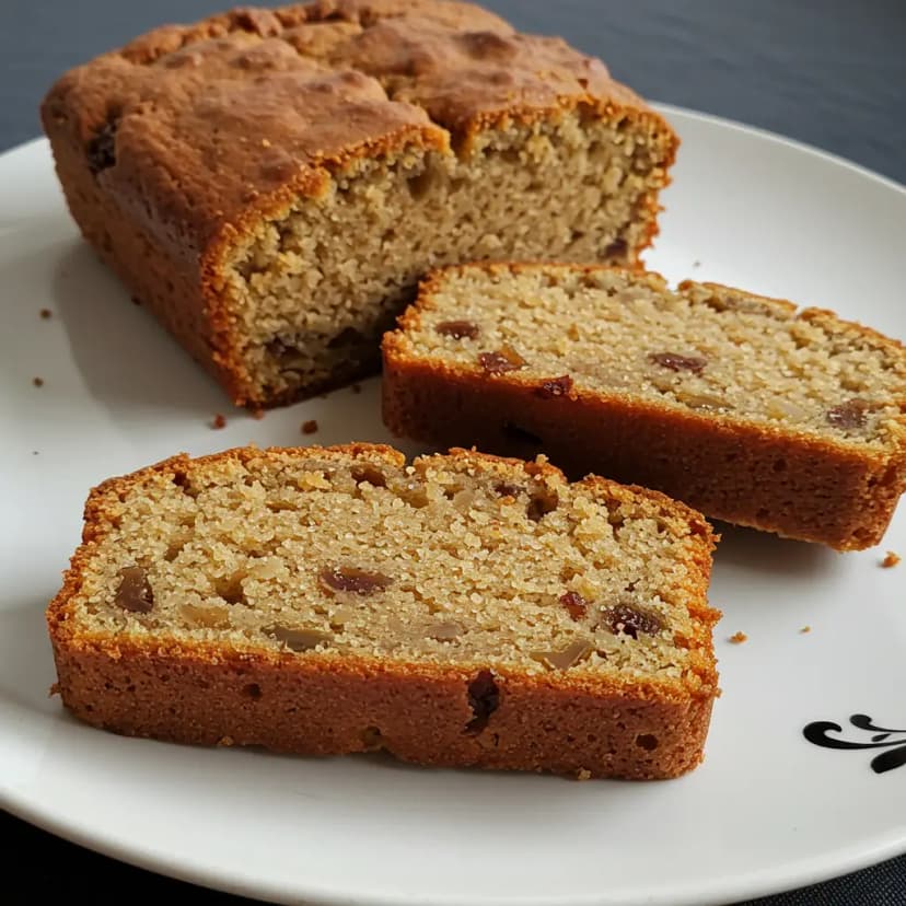 Bolo de Banana Integral com Iogurte
