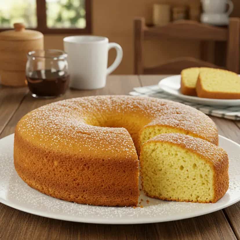 Foto deliciosa de Bolo de Baunilha pronta para servir - Bolos & Cupcakes