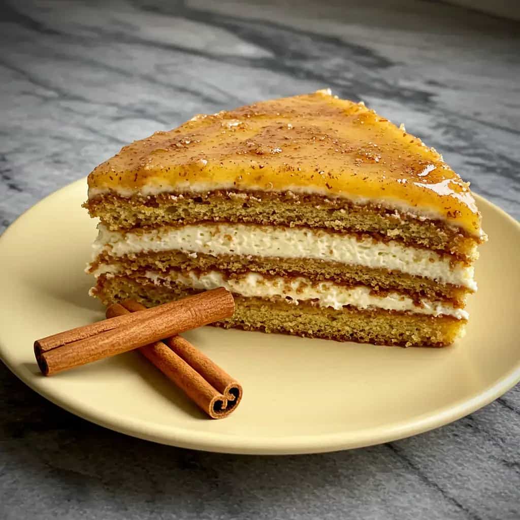 Bolo de Canela com Creme de Leite Condensado