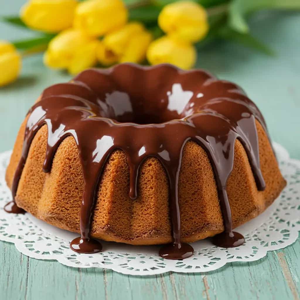 Bolo de Cenoura com Cobertura de Chocolate
