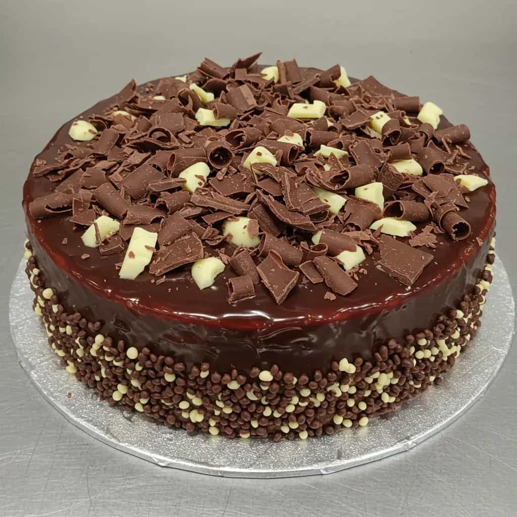 Bolo de Chocolate com Abacaxi e Brigadeiro