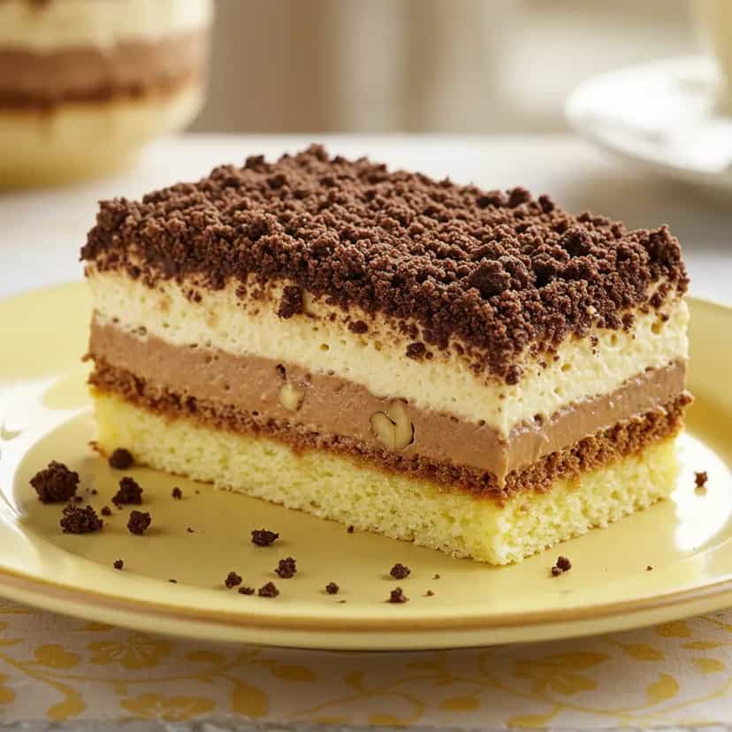 Foto deliciosa de Bolo de Chocolate com Amendoim e Doce de Leite pronta para servir - Bolos & Cupcakes