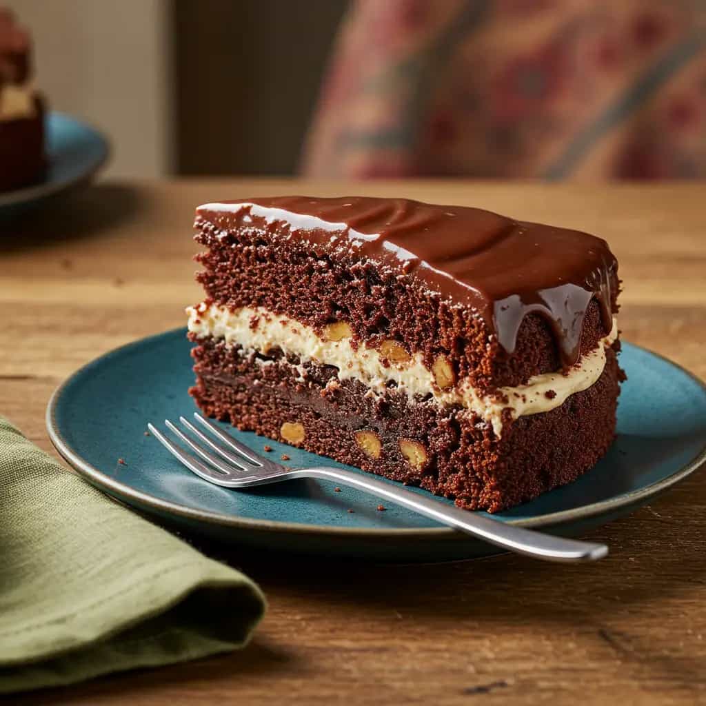 Bolo de Chocolate com Brigadeiro Cremoso