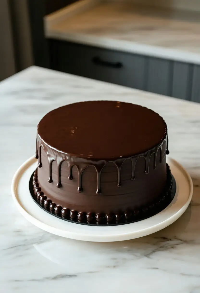 Bolo de Chocolate com Calda Cremosa