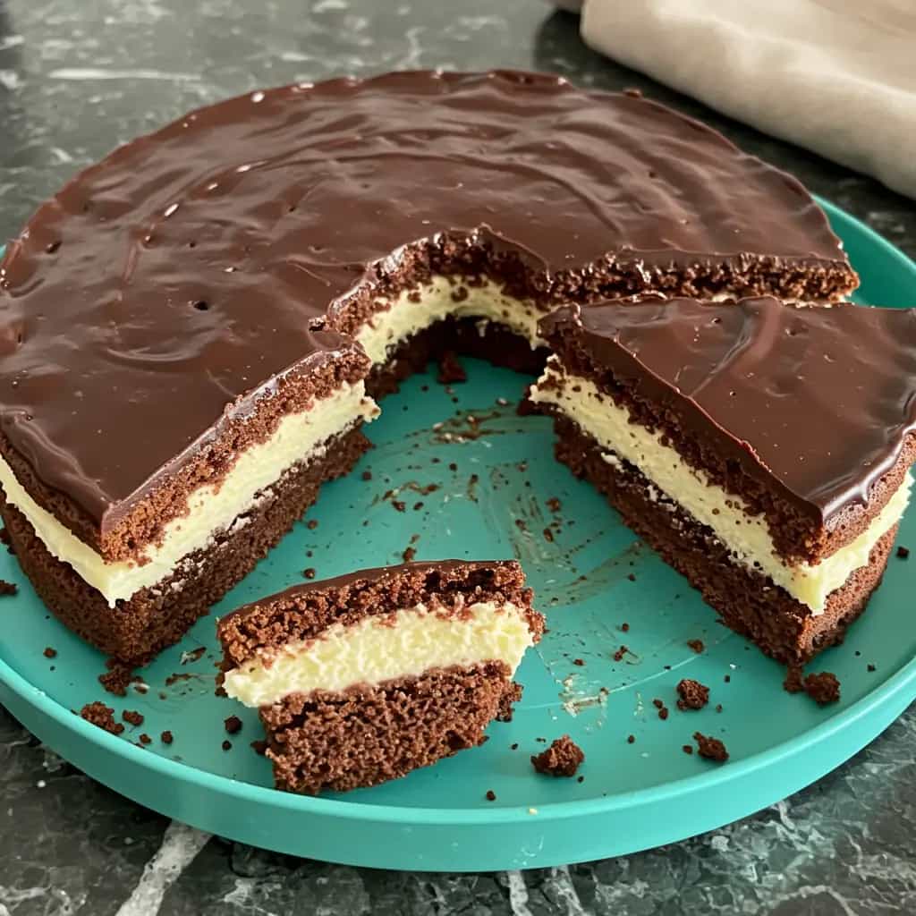 Bolo de Chocolate com Recheio de Coco Cremoso