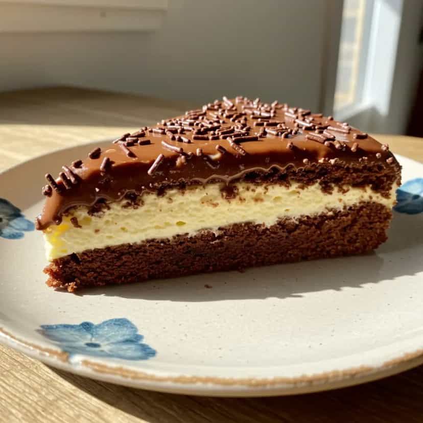 Foto deliciosa de Bolo de Chocolate com Recheio de Marshmallow pronta para servir - Bolos & Cupcakes