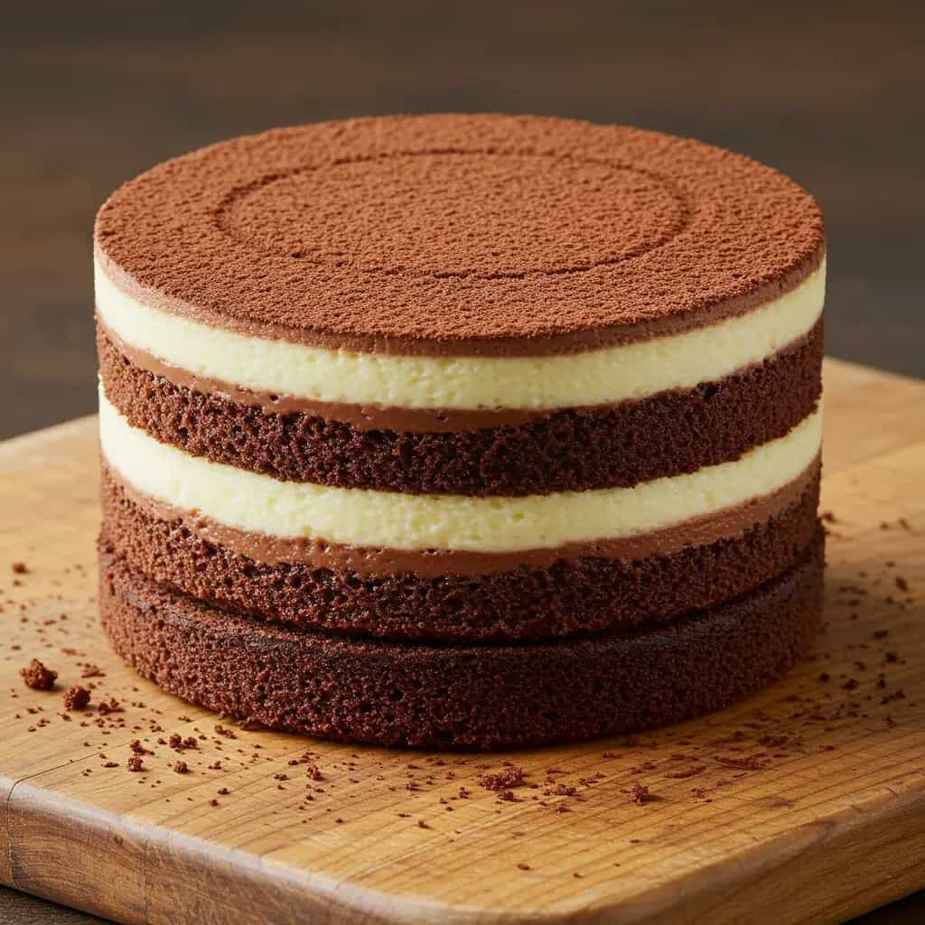 Bolo de Chocolate com Recheio Sinfônico