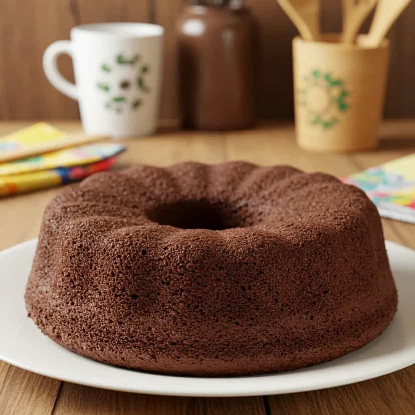 Foto deliciosa de Bolo de chocolate de liqüidificador pronta para servir - Bolos & Cupcakes