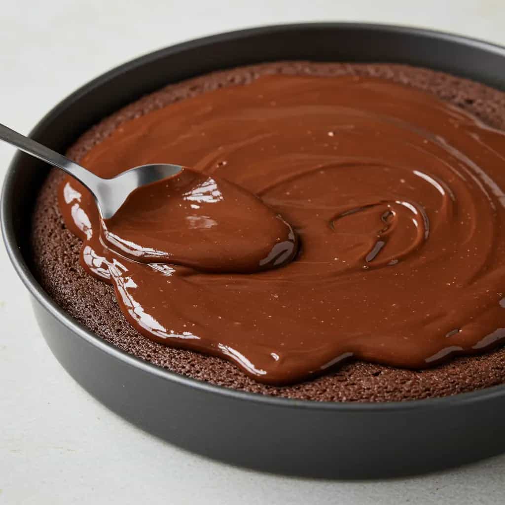 Bolo de Chocolate Molhadinho com Calda de Brigadeiro