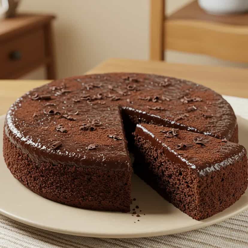 Foto deliciosa de Bolo de chocolate sem farinha de trigo pronta para servir - Bolos & Cupcakes