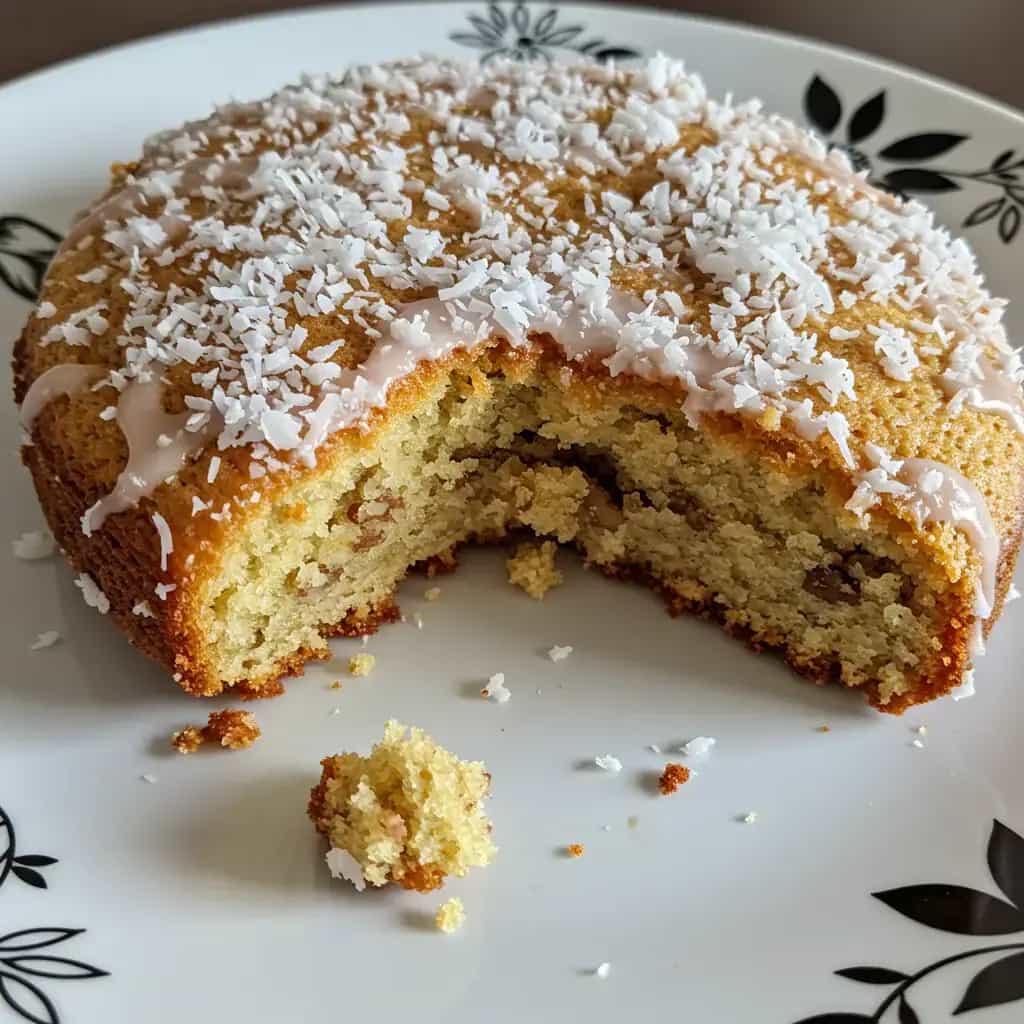 Bolo de Coco com Nozes