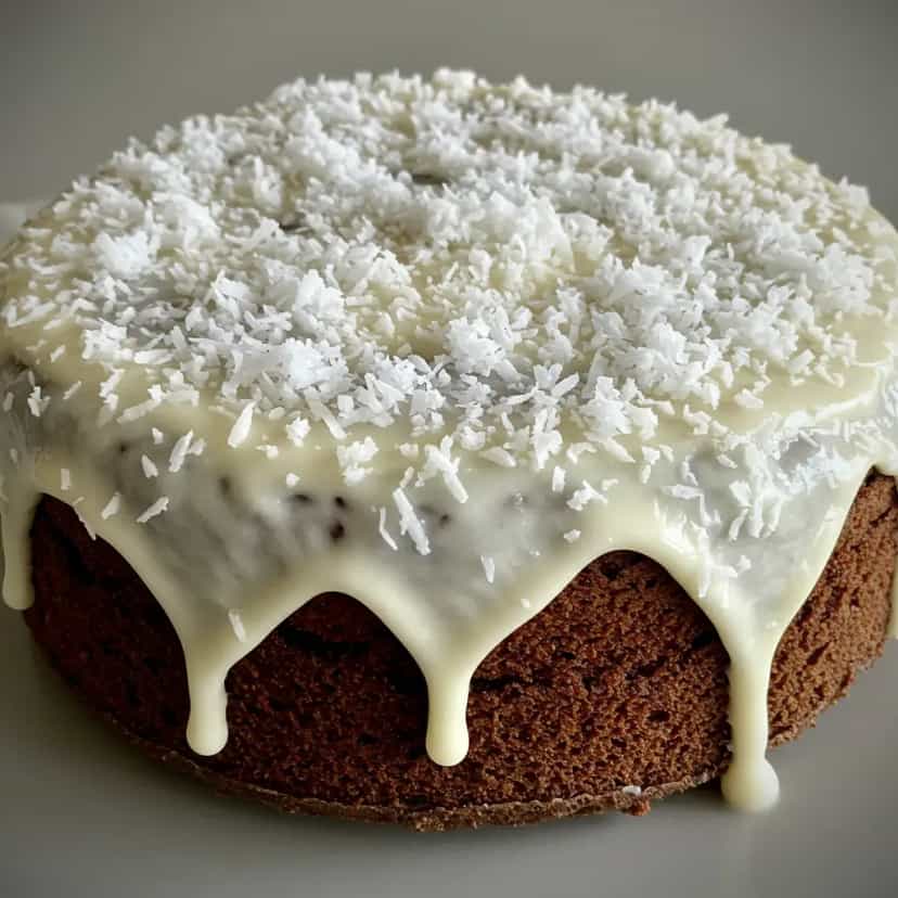 Foto deliciosa de Bolo de Coco Cremoso pronta para servir - Bolos & Cupcakes