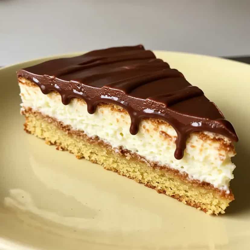 Foto deliciosa de Bolo de Doce de Leite e Coco com Calda de Chocolate Irresistível pronta para servir - Bolos & Cupcakes