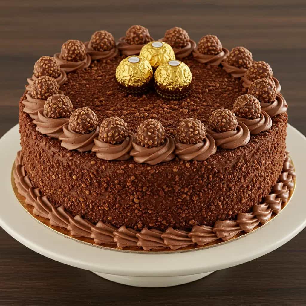 Bolo de Ferrero Rocher Irresistível