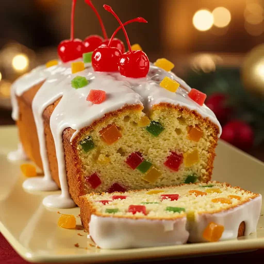 Bolo de Frutas Cristalizadas e Passas