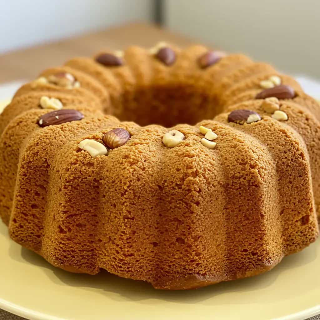 Bolo de Fubá com Castanha do Pará e Limão (sem glúten e sem lactose)