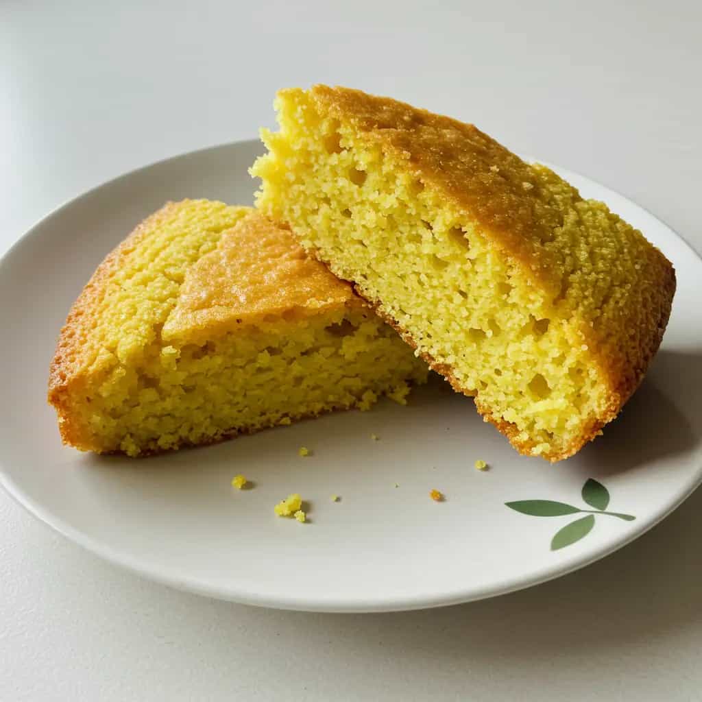 Bolo de Fubá com Queijo e Coco