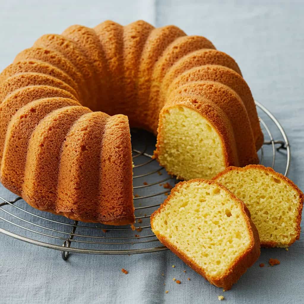 Bolo de Fubá Cremoso com Leite de Coco