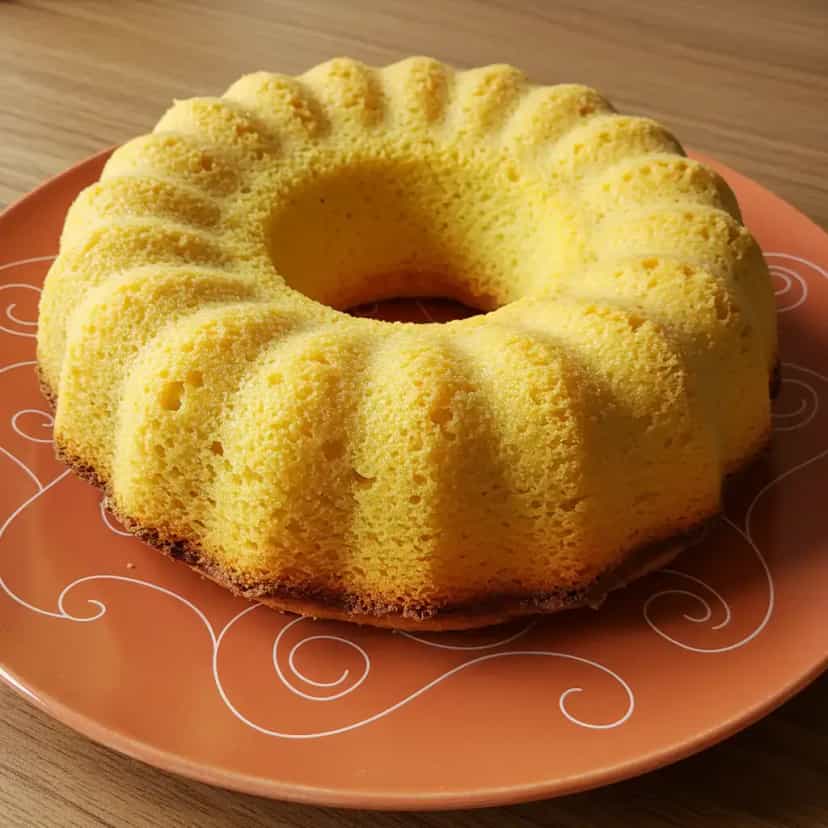 Foto deliciosa de Bolo de Fubá Simples pronta para servir - Bolos & Cupcakes