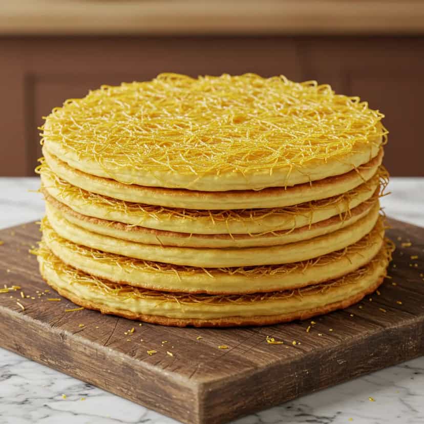 Foto deliciosa de Bolo de Gema com Fios de Ovos: Receita Tradicional pronta para servir - Bolos & Cupcakes