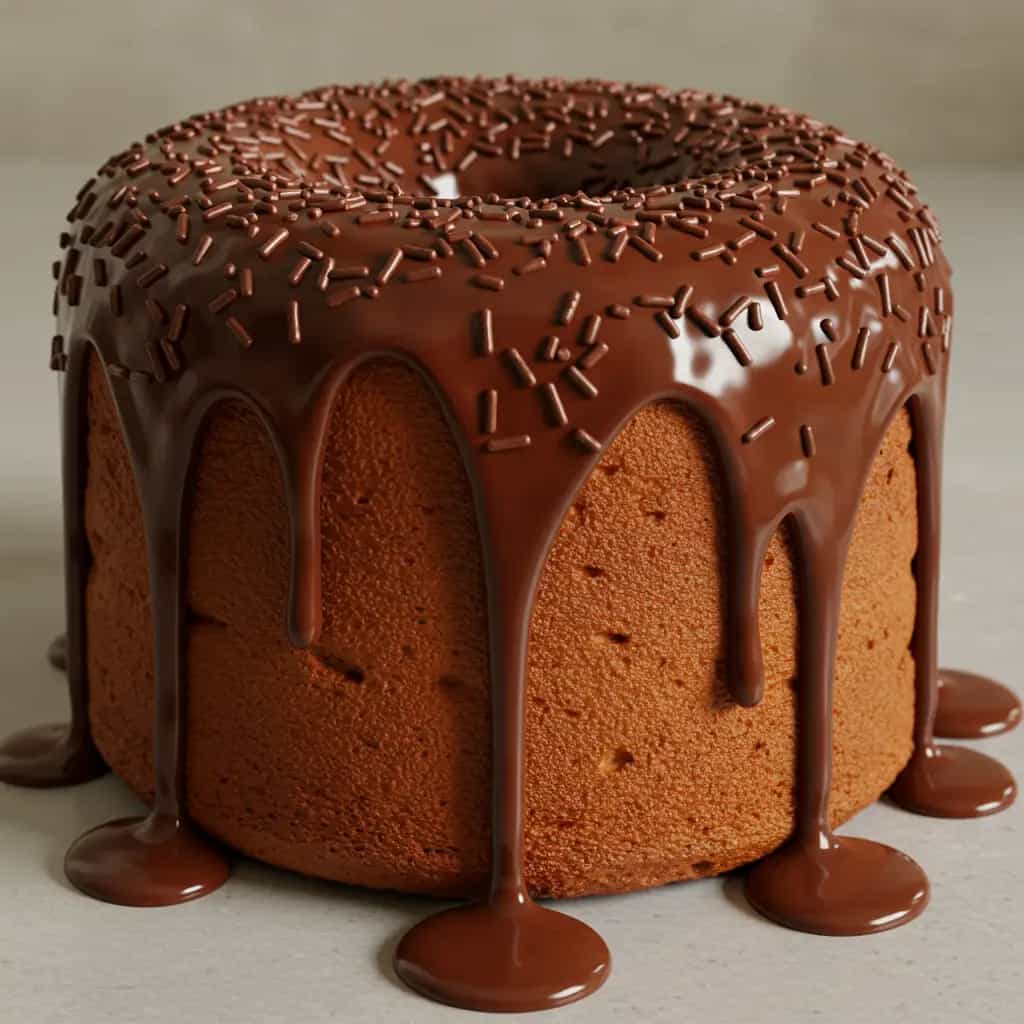 Bolo de Laranja com Cobertura de Chocolate