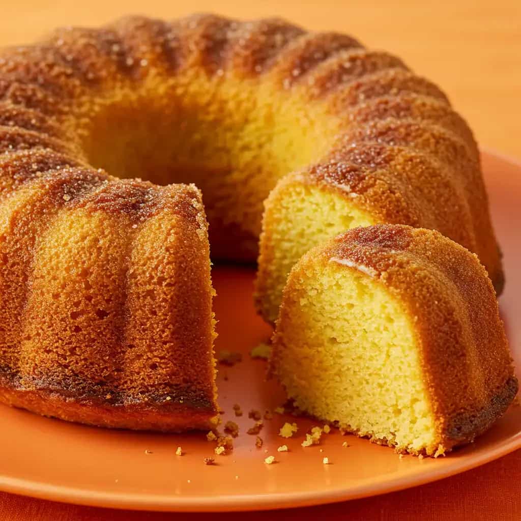 Bolo de Laranja com Fubá