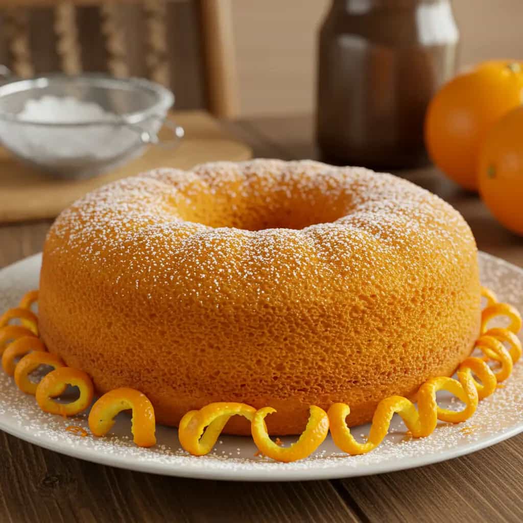 Bolo de laranja rápido (liquidificador)
