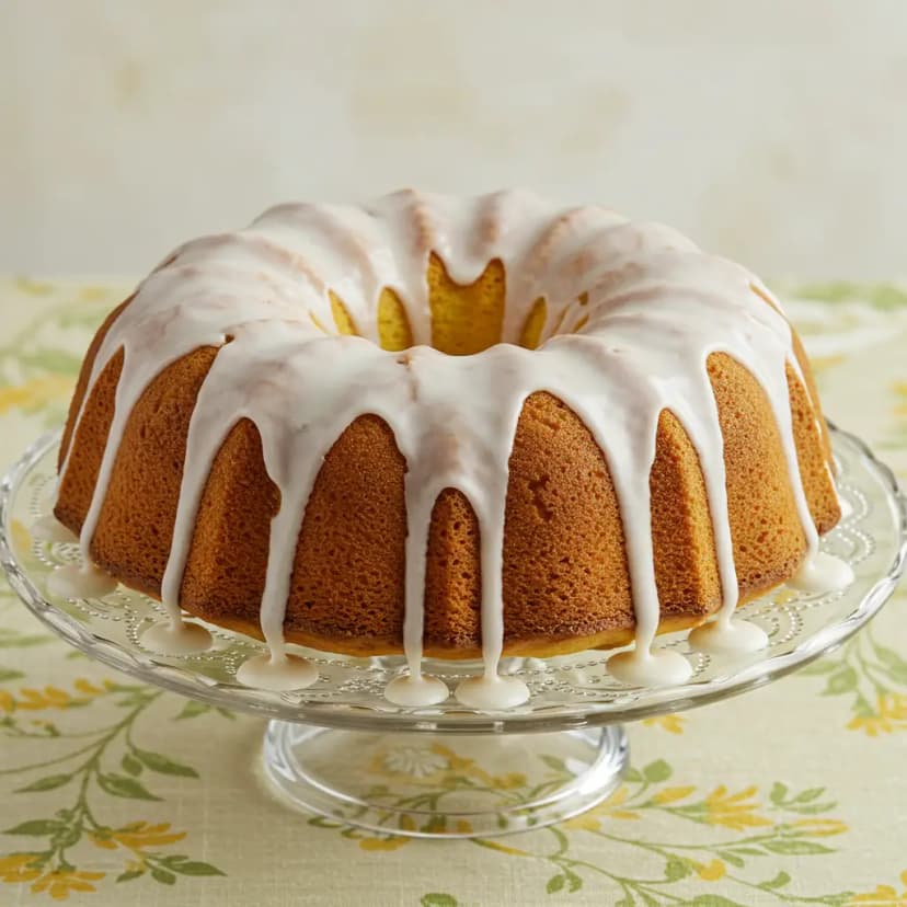 Bolo de Limão com Glacê